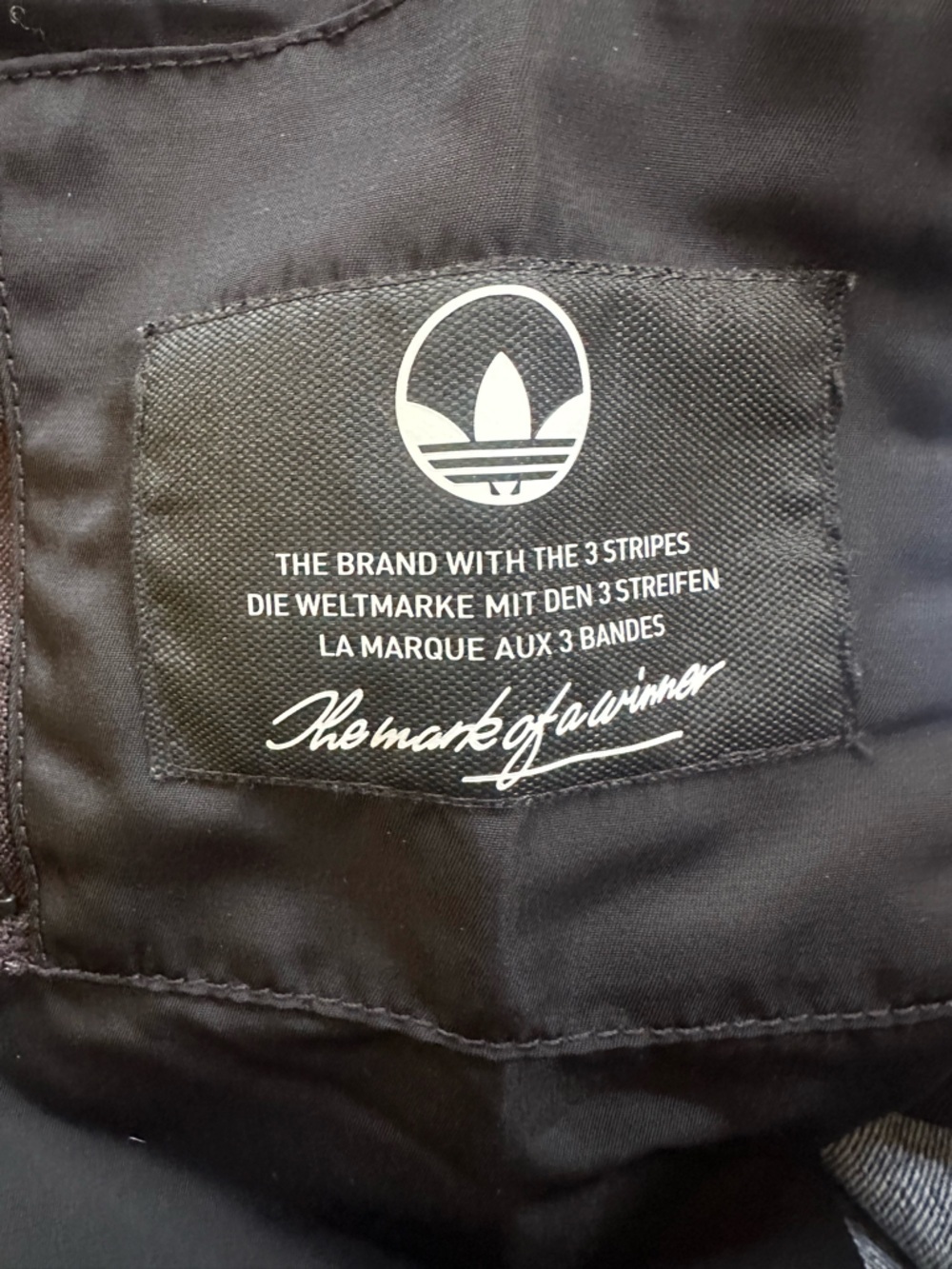 Adidas Originals SST Denim Graphic Varsity Bomber Jacket Size Medium Like New! - Picture 8 of 11